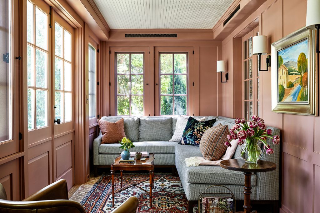 Every nook and cranny of this Dutch Colonial home from the 1930s is created with comfort in mind. Photo by Stacy Zarin Goldberg 2022